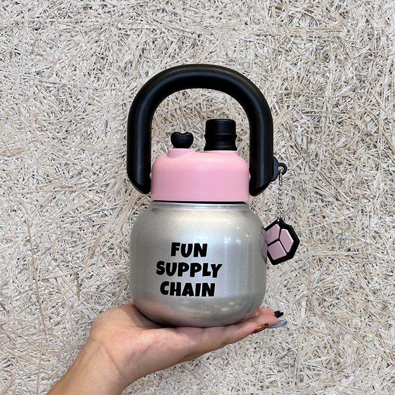 Water bottle big belly thermos cup high value large capacity carrying pot thermal insulation water cup portable water cup thermos cup large capacity