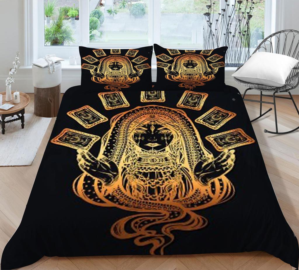 3D Bettwäsche Set Bettdecke Quilt Abdeckungen Kreative Böhmischen Kissenbezug Tröster Bettbezug Hause Bettwäsche