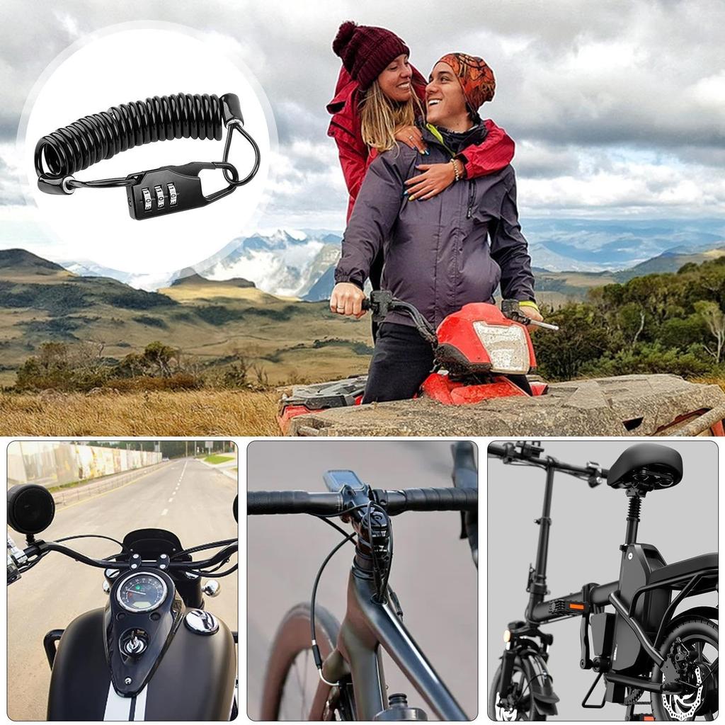 Scooter Lock Combination, Code Combination Lock | Motorcycle Electric Vehicle Portable Helmet Password Lock