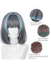Cheshire Blue Route COS Wig Dark Grey Pick Dyeing Synthetic Hair Resistant To High Temperatures Suitable For Costumes Props Games Costumes Photography