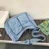 Denim Messenger Bag Women's Large Capacity Shoulder Bag Student Class Bag