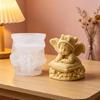 Baby Girl Figurine Candle Mould for Project Use, Resin Casting Mould for Decorative Craft Display Work and Styling Use
