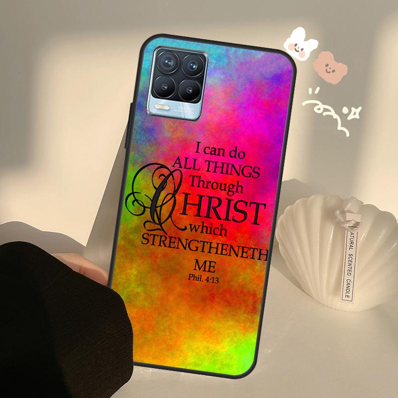

Christian Jesus Christ Bible Verse Case For Realme C75 C63 C61 C55 C51 C53 C25 C65 C67 C71 11 12 13 14 15 Pro Plus GT6 GT7 Pro Realme C61