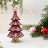 Christmas Tree Statue Small Decorations for Shelf Holiday Landscape