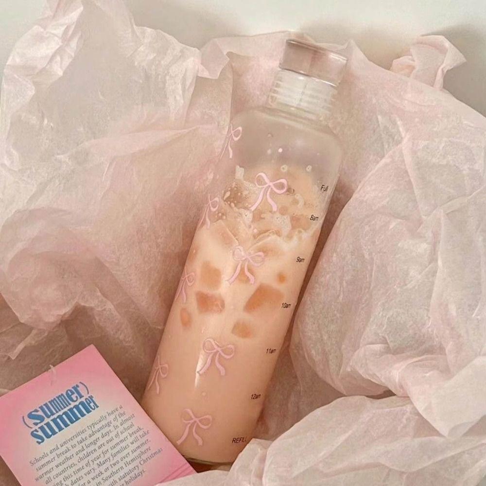 Plastik Plastikbecher 500ml Wasserbecher Niedliche Wasserflasche Saft Milch