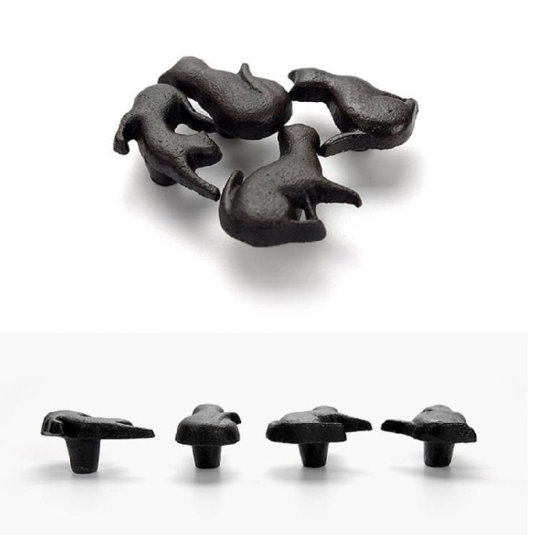 4Pcs Cats Shape Cabinet Knob Furniture Decorative Handle Iron Wardrobe Pulls Simple Drawer Knob Furniture Hardware