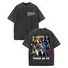 T-shirt Unisex Oversize Streetwear in Cotone Pesante Michael Jackson "This Is It" Collage Stile Retro Eras Tour Lavaggio Acido