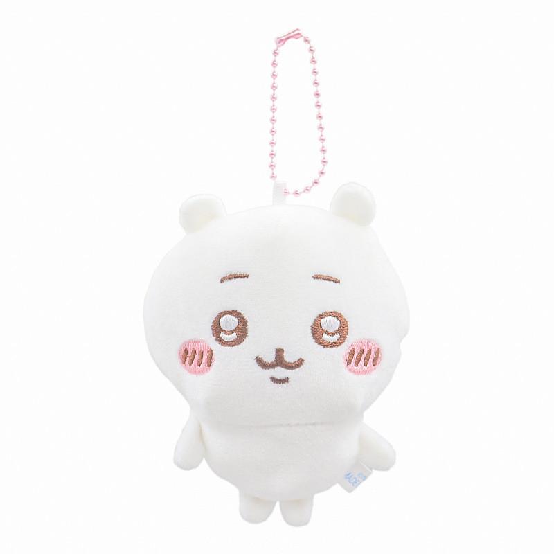 Очаровательный самоироничный медведь, плюшевый брелок, мягкий короткий плюш, милый животный брелок для сумки White Bear