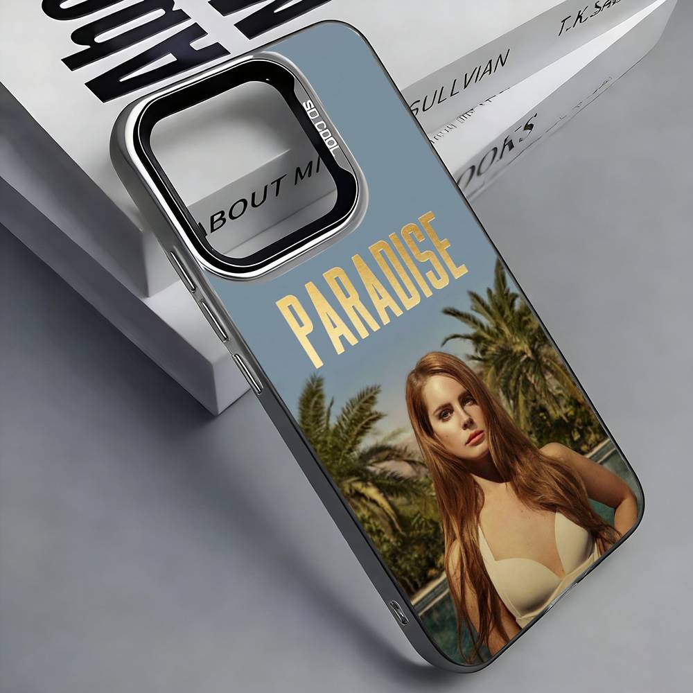 

Красочный серебристый чехол для телефона L-Lana Del R-Rey Совместим с iPhone 17 16 15 14 13 12 11 plus pro Max iPhone16promax