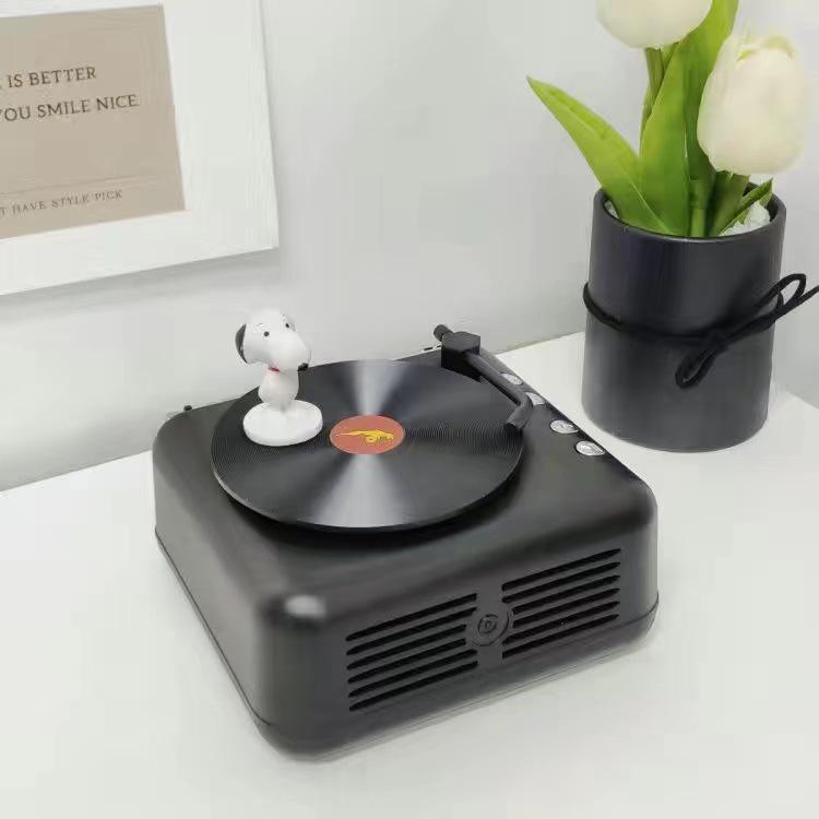 

H3 Ретро Bluetooth Мини-динамик: Креативный подарок, радио, карточный плеер black чёрный