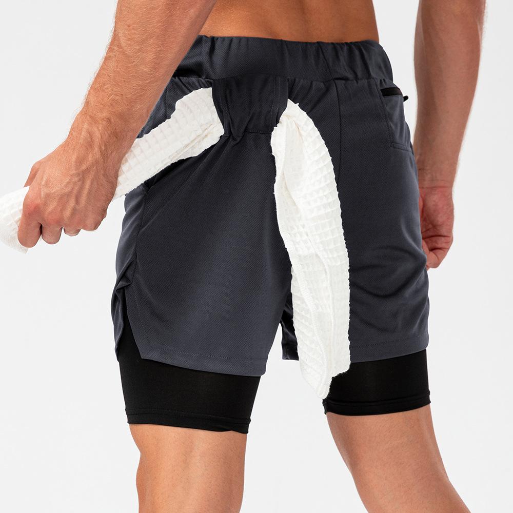 Double layer dry fit shorts Clearance