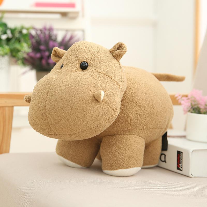 Adorable Hippo Elephant Plush Toy - Children's Soothing Doll & Zoo Animal Souvenir Gift