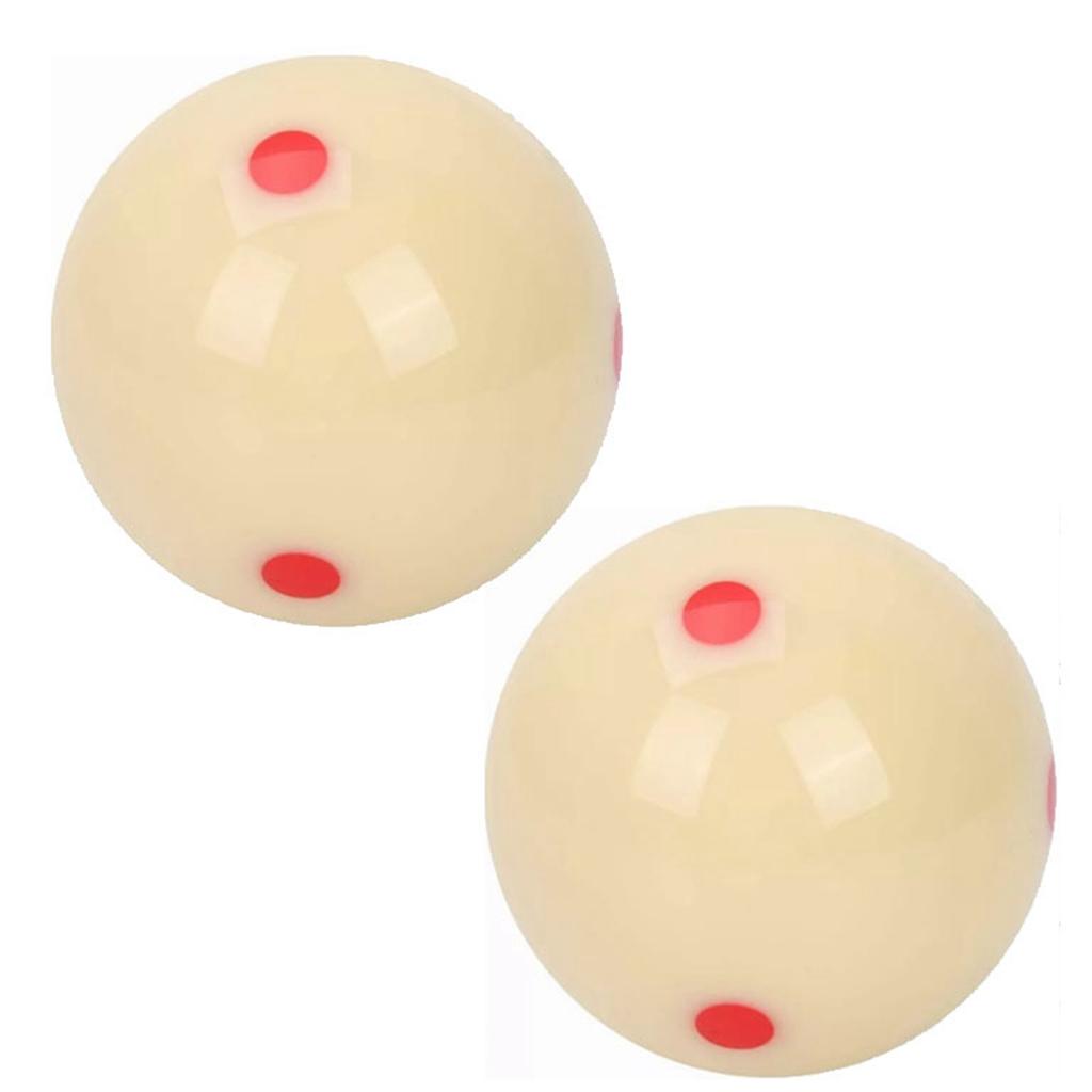 Cue Ball Resin Large Size Pool Training Cue Ball Replacement for Billiard Pool Table Accessories Red Dot