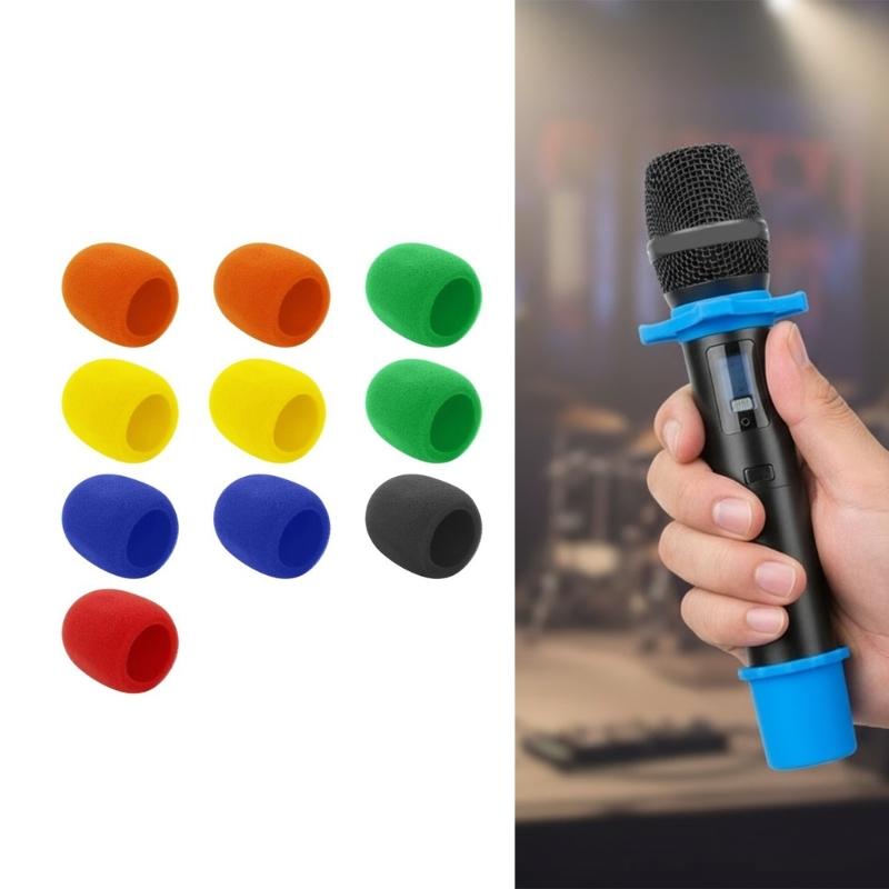 Shockproof Filter Microphones Cover Sponges Protectors Universal For Studio Recording Podcasts Quick Installation Design