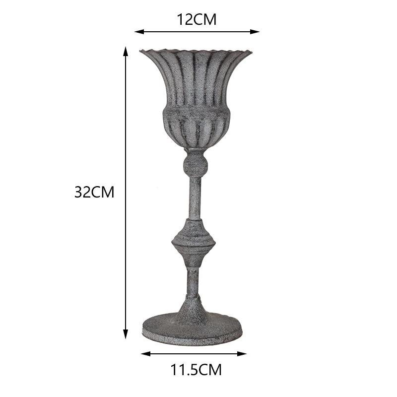 European Retro Candlestick Vase Nordic Ornament Dining Table Romantic Candlelight Dinner Shooting Props Western Party