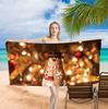 Merry Christmas Snowman Background Cute Single sided Printed Beach Towel Home Decoration Bath Towel 75x150cm Bathroom