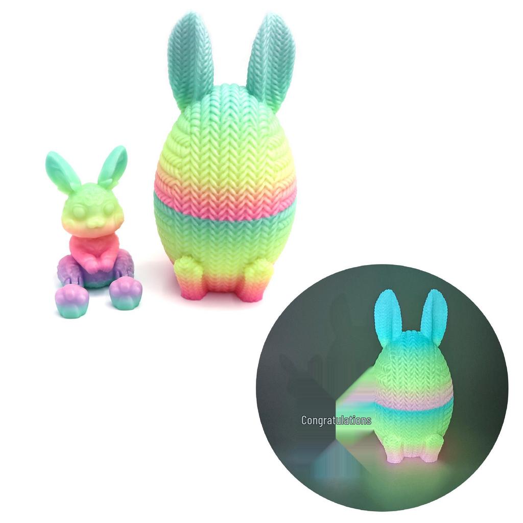 3D Printed Easter Egg Animal Toy Ornament Gift Blind Box