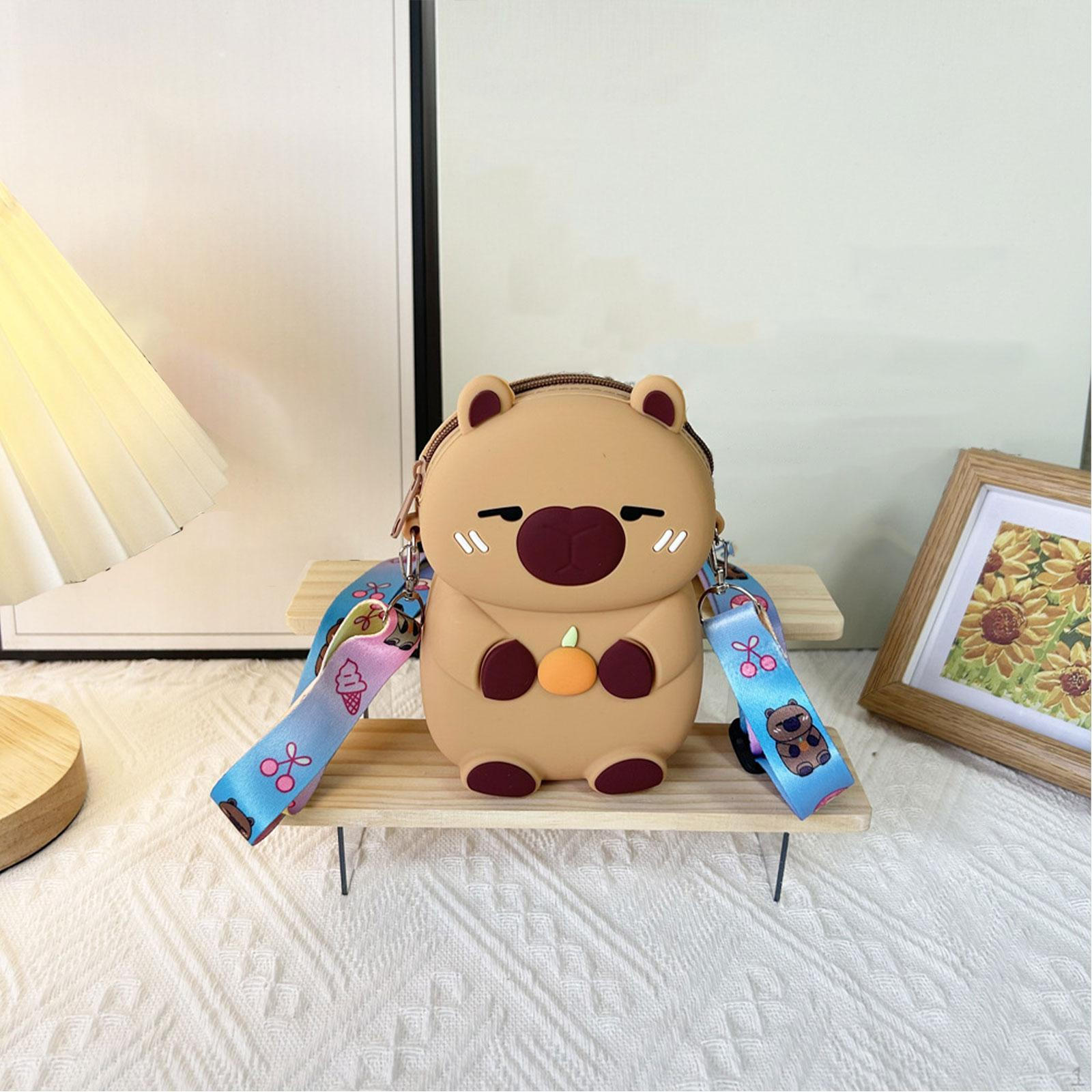 

Сумка на плечо для детей, прекрасный рюкзак на молнии, сумки для шопинга Capybara Work