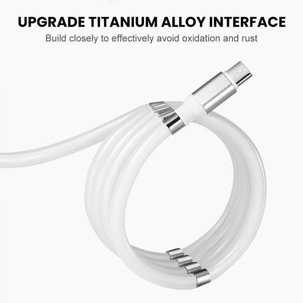 0.5M, Black+for Android Self Winding USB Charging Cable Magic Rope Magnetic Data Cable 360 Degree 3 in 1 Magnetic Absorption Data Charger Cable 0.5M, Black+for Android Self Winding USB Charging Cable Magic Rope Magnetic Data Cable 360 Degree 3 in 1 Magnetic Absorption Data Charger Cable