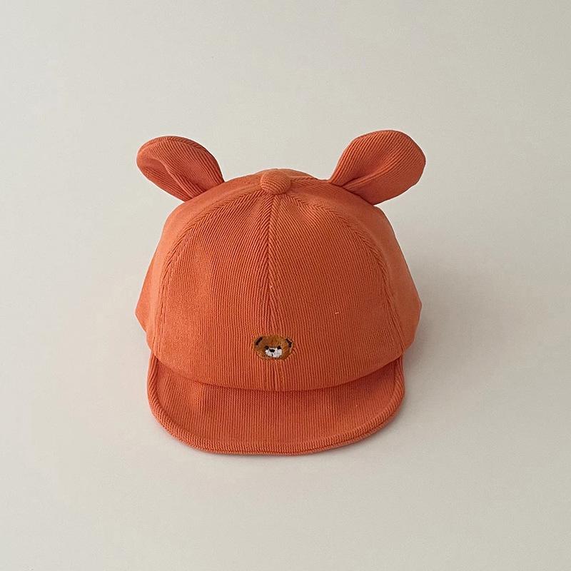 Korean-Style Cartoon Bear Kids' Baseball Cap with Duckbill Sunshade for Spring/Autumn