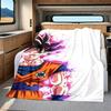 1PC DRAGON BALL Print Flannel Blanket, High quality All Seasons, Home Decor, Warmth and Comfort, Perfect for Christmas Gifts