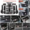 Car Gate Slot Mat for Mitsubishi Outlander 2023 + Anti-Slip Door Groove Cup Pad Interior Accessories Coaster