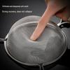Stainless Steel Double-Ear Mesh Strainer Ladle with Wooden Handle