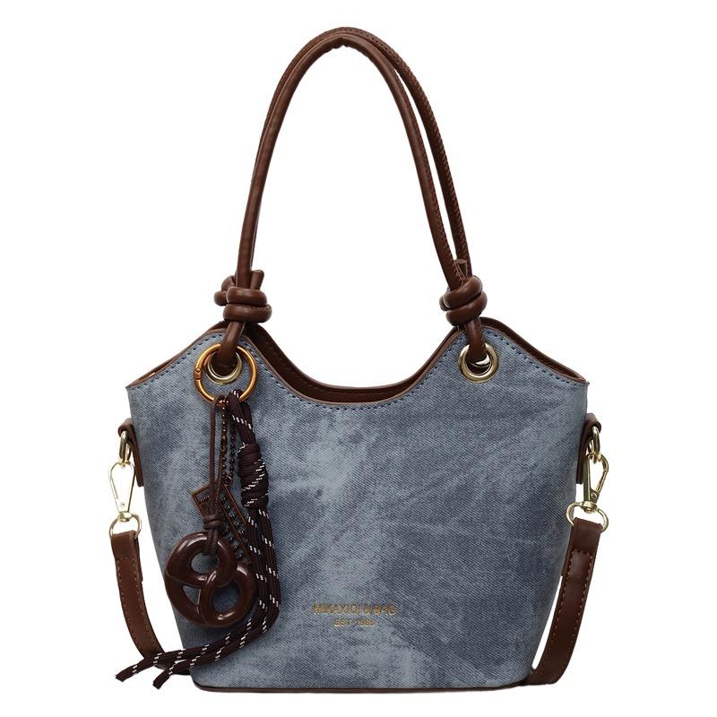 Handbag Women's Korean Version Ins Fashion Messenger Bucket Bag 2025 Autumn New Simple High-value Shoulder Women's Bag