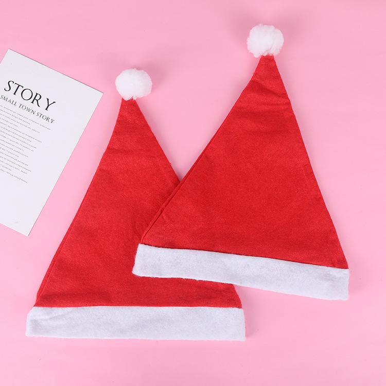 Santa Claus Small Christmas Plush Hat for Adults & Children: Party Dress-Up Decoration