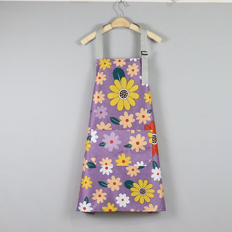 Apron Floral Fashionable Home Kitchen Plus Sized Waterproof Breathable Durable