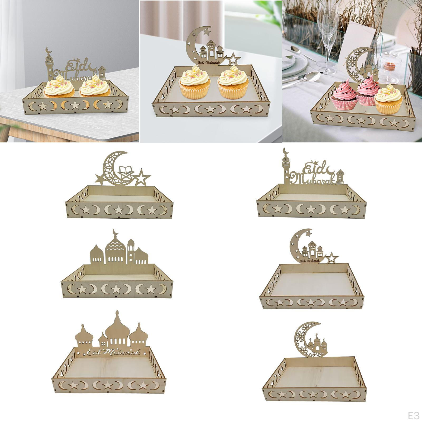 Ид украшения исламский поднос Рамадан DIY сервировка десертная тарелка праздничные — фото 3