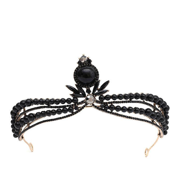 Bride's Crown Headband Wedding Korean Birthday Gift Adult Gift Crystal Crown Princess Dress Hair Accessory