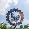 3D Metallblech Kolibri Windrad, Gartendekoration, ästhetische Raumdeko, Heimdeko, Edelstahl drehendes Windspiel