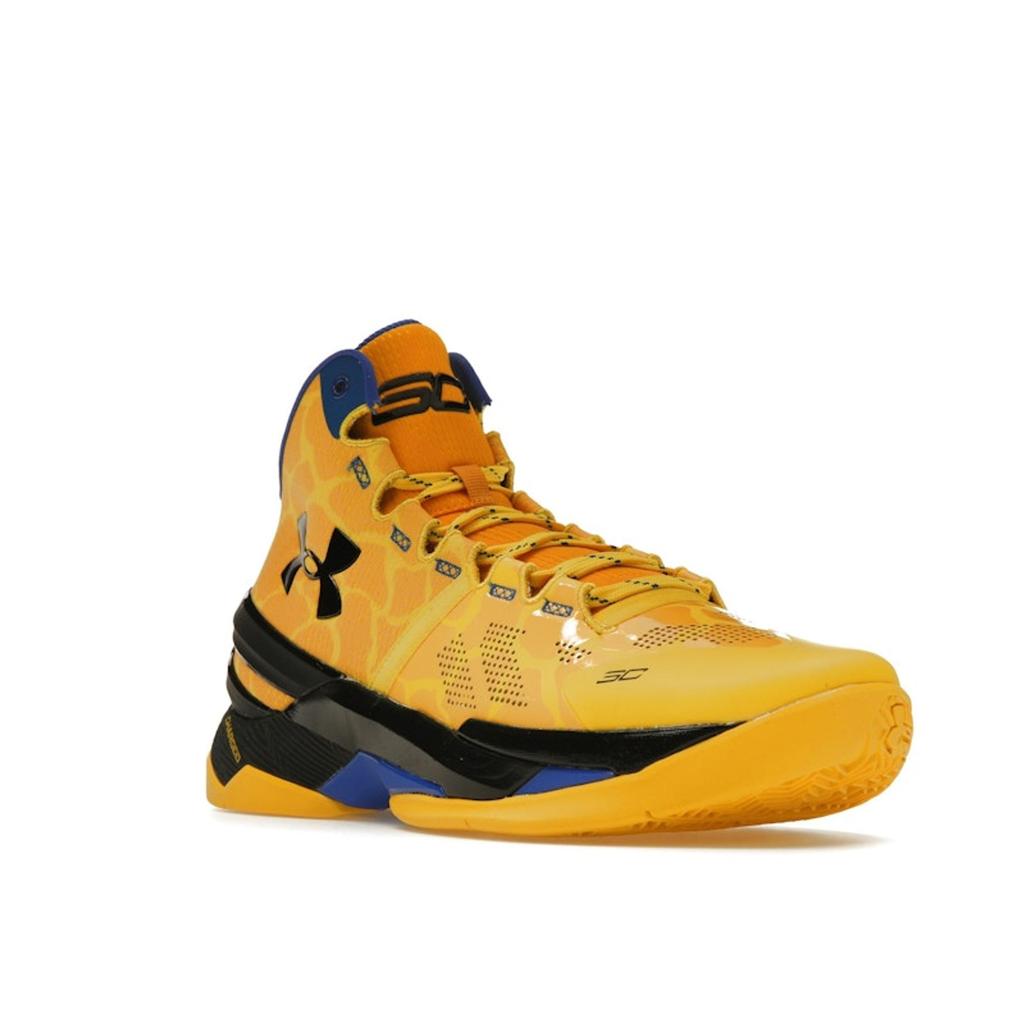 Under Armour Curry 2 Retro Double Bang Unisex Sneakers Yellow Steeltown-Gold Taxi 3026281-700