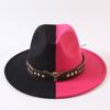 Popular European and American Classic Double-color Wide-brimmed Top Hat Men's and Women's Fashion OL Style Cowboy Hat Jazz Hat