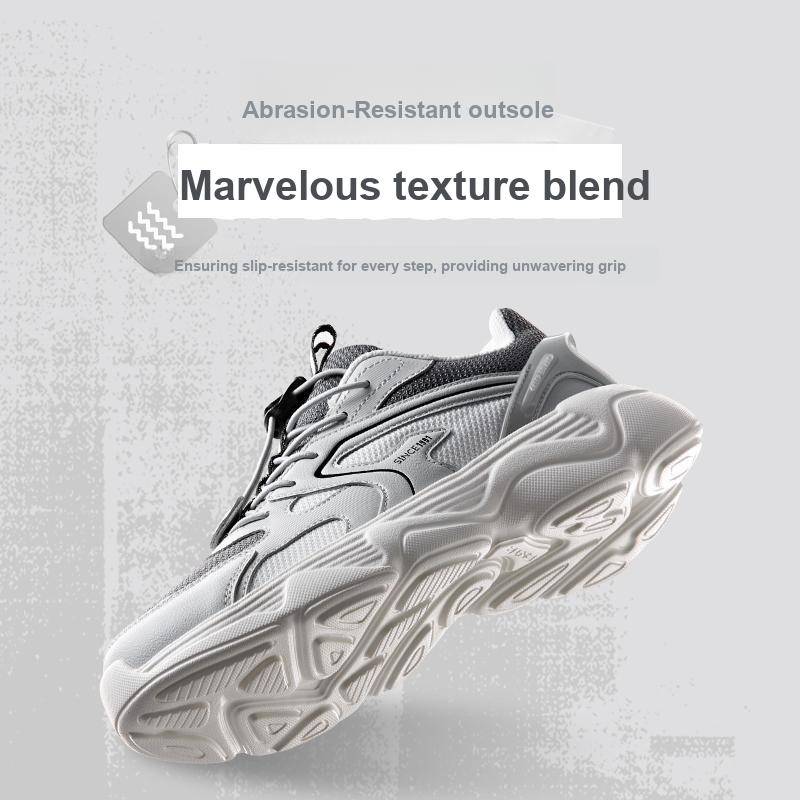 Anta Comfortable Versatile Non-Slip Wear-Resistant Low-Top Kids Running Shoes Kids sneaker Gray White A12438802-2