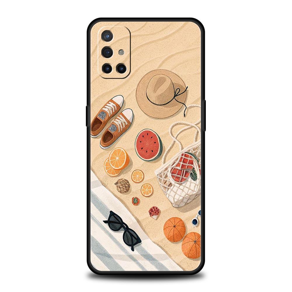 Summer Beach Phone Case For Oneplus 13R 13 12R 11 10T 10R Nord N100 N200 N10 10 9 9R 9RT CE 3 2 Z Pro 5G Soft TPU Cover Fundas