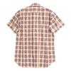 COMME Des GARCONS SHIRT S20031 Orange Cotton Check X Leopard Print Short Sleeve Shirt Tops M Orange blackUsed