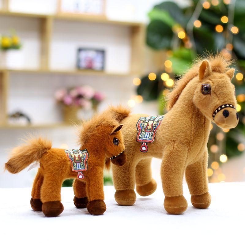 Simulation Doll Children's Plush Toy Birthday Gift Cartoon Animal Pony Ornament Rag Doll