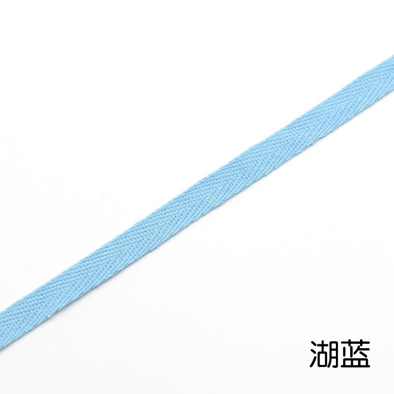 1Cm Color Cotton Herringbone Ribbon Webbing, Cotton Hand Hemming Strap Strap Strap Strap Piping Strap