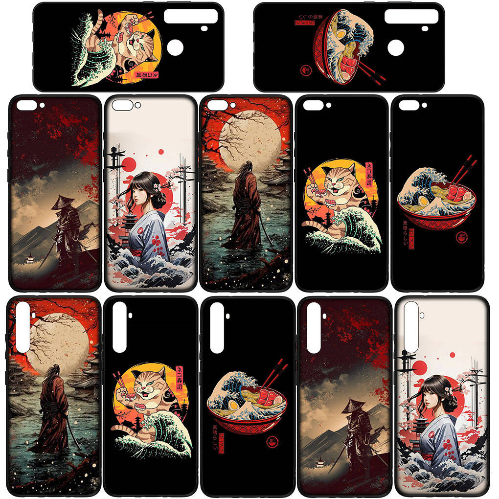 Cover for iPhone 17 16 15 Xiaomi Poco Redmi Note 14 13 12 11 Pro Max Samsung Galaxy S25 S24 S23 OPPO Huawei Samurai Skeleton Ninja Bushido Phone Case