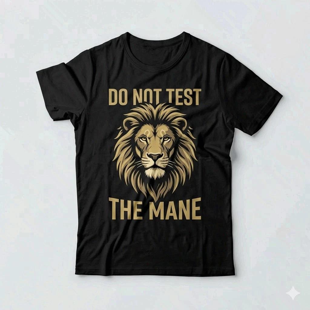 Do Not Test The Mane Lion Dad Shirt Funny Father’s Day Dad Tee XXXL