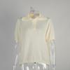Spring/Summer 2025 Women's Cross-Border Openwork Knit Bubble Sleeve Sweater