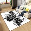 Retro Vintage Motorcycle Area Rug Large,Carpet Rug for Living Room Bedroom Sofa,Kitchen Bathroom Doormat Non-slip Floor Mat Gift