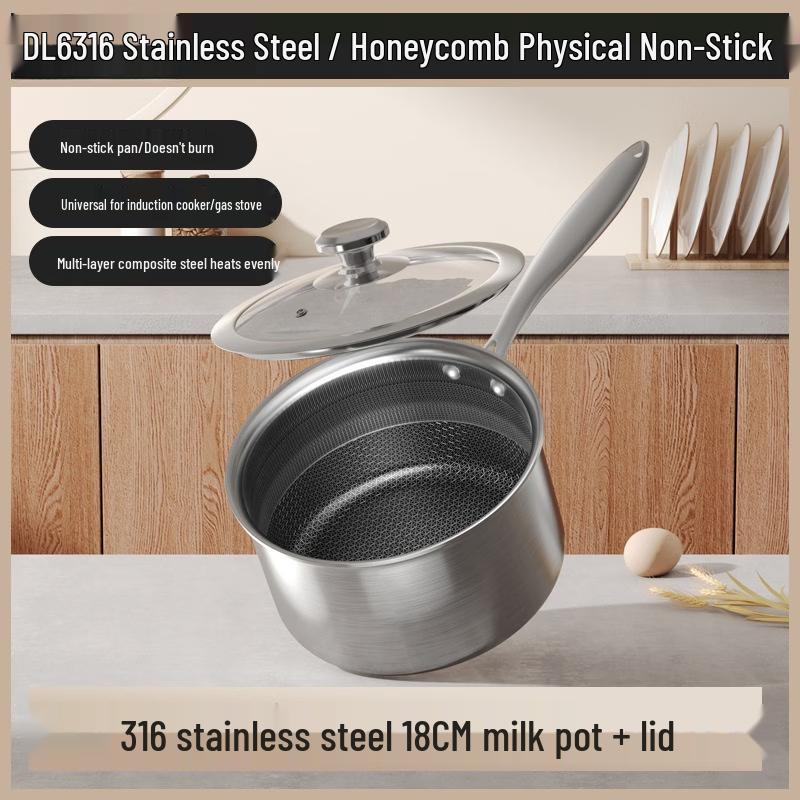 ZhiShi 18cm 316 SS Instant Noodle Pot
