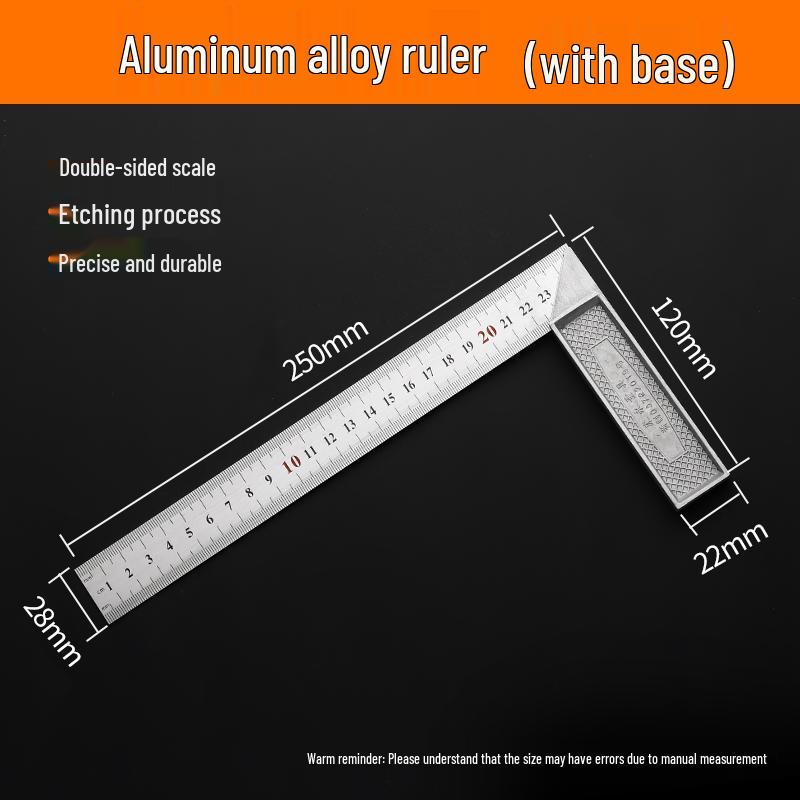 Multifunctional High-Precision Protractor: Angle, Square, Triangle, and Angle Gauge for Woodworking and Industrial Measurement.