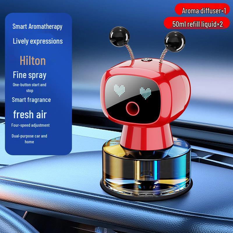 Men's Luxury Car Air Freshener: AI Smart Robot Aromatherapy Spray