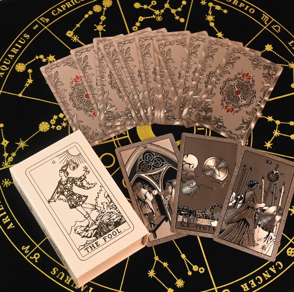 Classic Waite Waterproof Tarot Card Set with Tutorial - High-End Plastic Cards