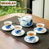 Hand-painted Blue and White Landscape Teacup Japanese Tea Bowl Water Jug Tea-tasting Smelling Cup Jianzhan Master Cups Teaware