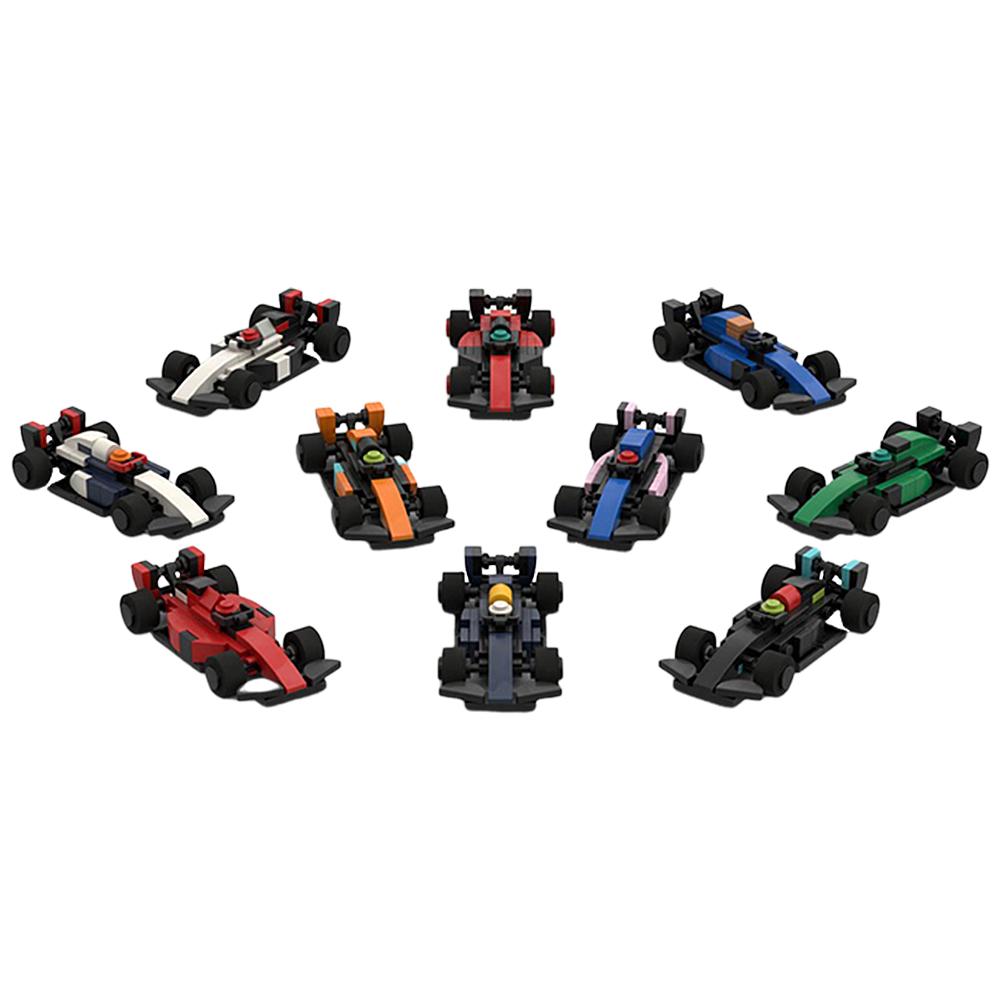MOC F1 2023 Racing Cars Model Bricks
